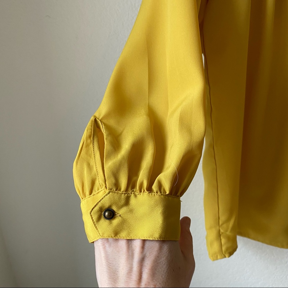 Maeve Mustard Yellow Blouse Marigold - Picture 5 of 12